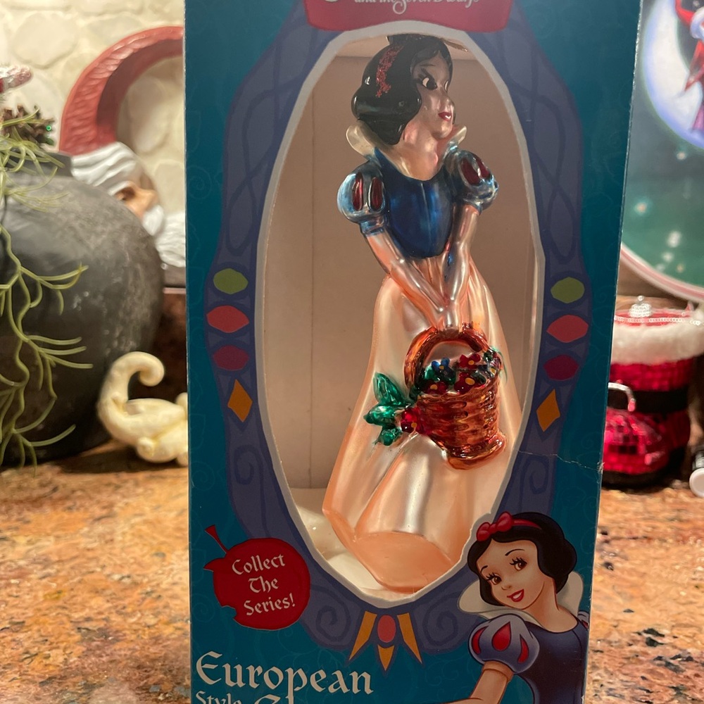 Disney Snow White Figurine with Blue and Red Accents